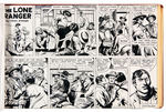 “THE LONE RANGER” BASEBALL RELATED COMIC STRIP LETTERS AND PROOFS.