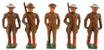 GREY IRON TOY SOLDIERS LOT.