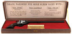 "WYATT EARP BUNTLINE SPECIAL" GLEEM TOOTHPASTE PREMIUM PLASTIC PISTOL SALESMAN SAMPLE DISPLAY.