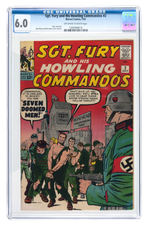 "SGT. FURY AND HIS HOWLING COMMANDOS" #2 JULY 1963 CGC 6.0 FINE.