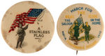 PROHIBITION GROUP OF EIGHT BUTTONS FROM EARLY 1900s.