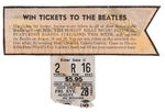 BEATLES CONCERT TICKET STUB.