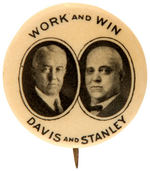 DAVIS AND STANLEY KENTUCKY COATTAIL JUGATE BUTTON.