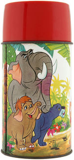 DISNEY'S "JUNGLE BOOK" METAL LUNCHBOX WITH THERMOS.