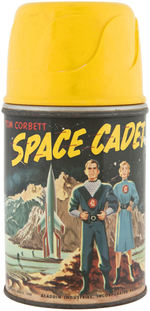 "TOM CORBETT SPACE CADET" METAL LUNCHBOX WITH THERMOS.