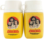 "BEE GEES" METAL LUNCHBOX PAIR WITH THERMOSES.