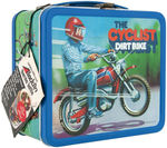 "THE CYCLIST - DIRT BIKE" METAL LUNCHBOX WITH THERMOS.