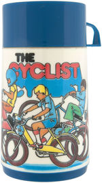 "THE CYCLIST - DIRT BIKE" METAL LUNCHBOX WITH THERMOS.