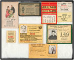 TAXI BADGES, LICENSES & MIRROR COLLECTION.