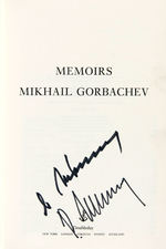MIKHAIL & RAISA GORBACHEV SIGNED "MEMOIRS" FIRST EDITION.