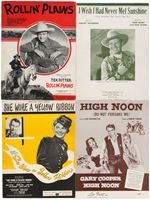 MOVIE AND RECORDING STAR COWBOYS SHEET MUSIC LOT OF 43.