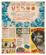 LOU GEHRIG "HI-YA HUSKIES" RARE CEREAL PREMIUMS OFFER FOLDER.