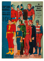 "CAPTAIN MARVEL - COMIC HERO PUNCH-OUT" BOOK.