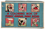 "A COLORING BOX OF FUNNY ANIMAL PAINT BOOKS" WITH HOPPY THE MARVEL BUNNY.