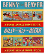 "A COLORING BOX OF FUNNY ANIMAL PAINT BOOKS" WITH HOPPY THE MARVEL BUNNY.