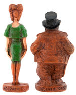 "MAGGIE & JIGGS" MULTI-PRODUCTS FIGURE PAIR WITH ORIGINAL BOXES.