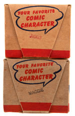 "MAGGIE & JIGGS" MULTI-PRODUCTS FIGURE PAIR WITH ORIGINAL BOXES.