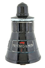 "FRIENDSHIP 7" SPACE CAPSULE GLAZED CERAMIC COOKIE JAR.