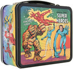 "MARVEL COMICS' SUPER HEROES" UNUSED METAL LUNCHBOX WITH THERMOS.