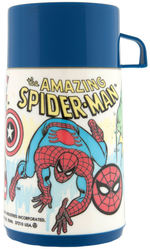 "CAPTAIN AMERICA, SPIDER-MAN AND THE HULK" UNUSED METAL LUNCHBOX WITH THERMOS.