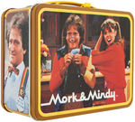 "MORK & MINDY" UNUSED METAL LUNCHBOX WITH THERMOS.