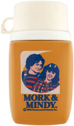 "MORK & MINDY" UNUSED METAL LUNCHBOX WITH THERMOS.