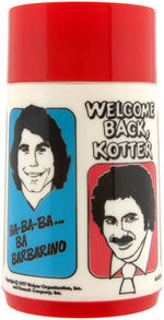 "WELCOME BACK, KOTTER" UNUSED METAL LUNCHBOX WITH THERMOS.