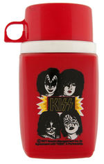 "KISS" UNUSED METAL LUNCHBOX WITH THERMOS.