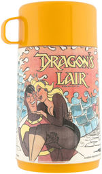 "DRAGON'S LAIR" UNUSED METAL LUNCHBOX WITH THERMOS.