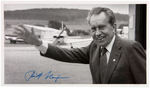 NIXON SIGNED PHOTO, SIGNED LETTER WITH JSA CERTIFICATE PLUS MANY RELATED ITEMS.