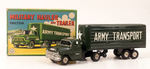 "LINE MAR MILITARY HAULER AND TRAILER" BOXED FRICTION TRUCK.