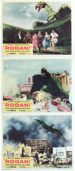 "RODAN" LOBBY CARD LOT.