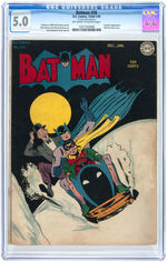 "BATMAN" #26 DECEMBER 1944 - JANUARY 1945 CGC 5.0 VG/FINE.