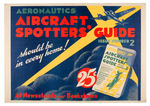 “AERONAUTICS AIRCRAFT SPOTTERS’ GUIDE ISSUE #2" WWII PROMO POSTER.