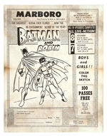 "BATMAN AND ROBIN" SERIAL COLORING SHEET.