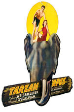 "TARZAN ESCAPES" HANGING SIGN.