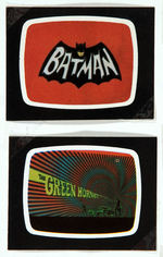 20TH CENTURY FOX TELEVISION PROMOTIONAL STICKER SET FEATURING BATMAN AND THE GREEN HORNET.