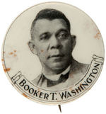 "BOOKER T. WASHINGTON" RARE PORTRAIT BUTTON.