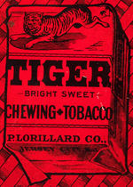 "TIGER CHEWING TOBACCO" TIN PAIR.