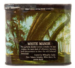 "WHITE MANOR PIPE MIXTURE" TOBACCO TIN.