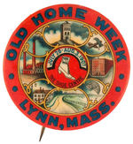 "OLD HOME WEEK LYNN, MASS." CHOICE CITY PROMOTIONAL MULTICOLOR.