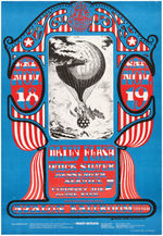 FAMILY DOG QUICKSILVER MESSENGER SERVICE CONCERT POSTER PAIR BY MOUSE STUDIOS.