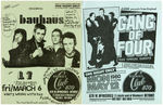 "BOOKIE'S CLUB" PUNK & POST-PUNK BAND FLYER LOT.