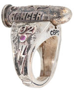 PURE SILVER LONE RANGER & TONTO INTERCHANGEABLE BULLET RINGS: 30 MADE OF EACH.