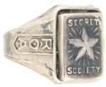 ORPHAN ANNIE SILVER STAR TRIPLE MYSTERY COMPARTMENT RING WITH SECOND LOWEST SERIAL NUMBER SEEN.