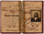 KID CHOCOLATE CUBAN NATIONAL BOXING & WRESTLING COMMISION IDENTITY CARD & PUERTO RICO IDENTITY CARD.