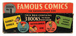 “FAMOUS COMICS” BOXED COMIC STRIP REPRINT BOOK SET.