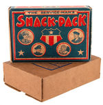 "THE SERVICE-MAN'S SNACK-PACK" WWII BOX WITH MAILER.