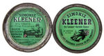 "SIMONIZ KLEENER" WAX CAN PAIR.