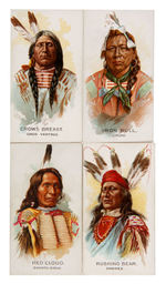 "AMERICAN INDIAN CHIEFS" ALLEN & GINTER TOBACCO INSERT CARDS LOT.